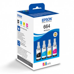 Epson originální ink C13T66464A, CMYK, Epson L100, L200, L300