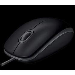 Logitech B110 Silent myš, Drátová USB, Optická, 1000 dpi, Černá ( 910-005508 )