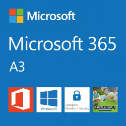 Microsoft CSP Microsoft 365 A3 for students (pro studenty) předplatné 1 rok, vyúčtování měsíčně