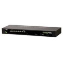 ATEN 8-port KVM PS 2+USB, OSD, rack 19", kombo konzole
