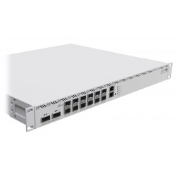 Mikrotik CloudCoreRouter CCR2216-1G-12XS-2XQ, 16x 2000MHz CPU, 16 GB RAM, 1x Gbit LAN, 12x SFP28, 2x QSFP28, 2x PSU, L6