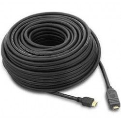 PremiumCord HDMI High Speed with Ether. kabel se zesilovačem, 15m, 3x stínění, M M, zlacené konektory, černý