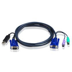 ATEN KVM sdružený kabel k CS-82A 84A 138A 88A, USB na PS 2, 6m