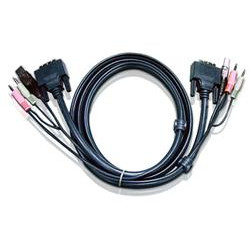 ATEN KVM DVI-I, audio sdružený kabel k CS-1642A 1762A 1782A 1788 1768 USB, 2m