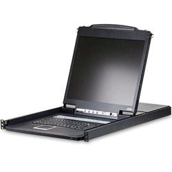 ATEN 8-port KVM PS 2+USB, OSD, rack, 19" LCD, touchpad, klávesnice