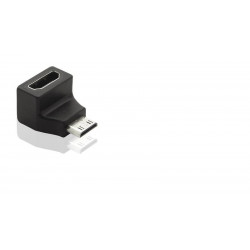 PremiumCord Adapter Mini HDMI C Male na HDMI Female zahnutý do pravého úhlu 90°