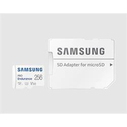 Samsung paměťová karta 256GB PRO Endurance micro SDXC (čtení až 130MB s) + SD adaptér