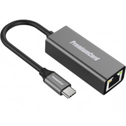 PremiumCord Převodník USB-C na Gigabit konektor RJ45