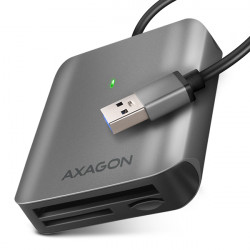 AXAGON CRE-S3, USB-A 3.2 Gen 1 - SUPERSPEED čtečka karet, 3-slot & lun SD microSD CF, podpora UHS-II