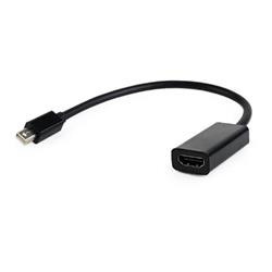 Gembird adaptér Mini DisplayPort (M) na HDMI (F), 0.15 m kabel, černý