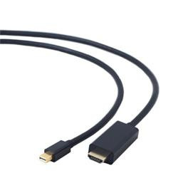 Gembird kabel Mini DisplayPort (M) na HDMI (AM), 4K 30Hz, 1.8 m, černý