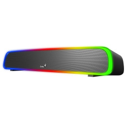 GENIUS repro USB SoundBar 200BT BlueTooth 3,5" jack 4W RGB černý