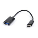 Gembird adaptér OTG USB 2.0 (F) USB-C, kabel 0,2m