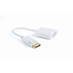 Gembird adaptér DisplayPort v.1 (M) na Dual Link DVI (F) 0.1m kabel, bílý