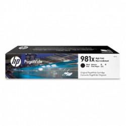 HP originální ink L0R12A, HP 981X, black, 11000str., 194ml, high capacity, HP PageWide MFP E58650, 556, Flow 586