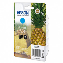 Epson originální ink C13T10G24010, T10G240, 604, cyan, 2.4ml, Epson XP-2200, XP-3200, XP-4200, WF-2930DWF, WF-2950DWF