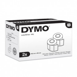 Dymo papírové štítky 102mm x 59mm, bílé, velké, vysokokapacitní, přepravní, 2X575 ks, S0947420