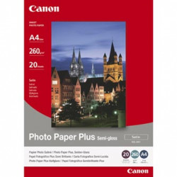 Canon Photo Paper Plus Semi-Glossy, foto papír, pololesklý, saténový typ bílý, 20x25cm, 8x10", 260 g m2, 20 ks, SG-201 8X10inch, i