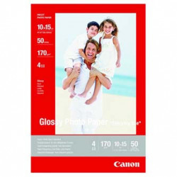 Canon Photo paper glossy, foto papír, lesklý, bílý, 10x15cm, 4x6", 210 g m2, 10 ks, GP-501, inkoustový