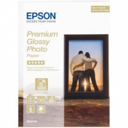 Epson Premium Glossy Photo Paper, foto papír, lesklý, bílý, Stylus Color, Photo, Pro, 13x18cm, 5x7", 255 g m2, 30 ks, C13S042154, 