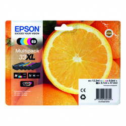 Epson originální ink C13T33574011, T33XL, CMYK, 12,2 3x8,9 8,1ml, Epson Expression Home a Premium XP-530,630,635,830