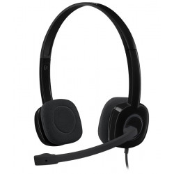 Logitech Headset Stereo H151 drátová sluchátka + mikrofon 3,5 mm jack černá