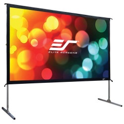 ELITE SCREENS plátno mobilní outdoor stativ zadní projekce 100" (254 cm) 16:9 124,5 x 221,5 cm Gain 1,1 WraithVeil