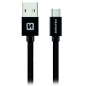 Swissten Datový Kabel Textile Usb Micro Usb 3,0 M Černý
