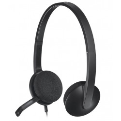 Logitech Headset Stereo H340 drátová sluchátka + mikrofon USB černá