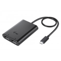 i-tec USB 3.1 Type C na Dual Display Port adaptér 2x Display Port 4K kompatibilní s Thunderbolt 3