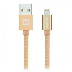 Swissten Datový Kabel Textile Usb Lightning 1,2 M Zlatý