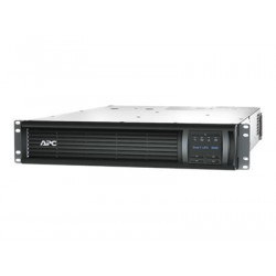 APC Smart-UPS 3000VA LCD RM - UPS (k montáži na regál) - AC 230 V - 2700 Watt - 3000 VA - Ethernet, RS-232, USB - výstupní konektory: 9 - 2U - černá - s APC UPS Network Management Card - pro P N: AR3105W, AR3140G, AR3155W, AR3305W, AR3340G, AR3355W, AR4038IX432, NBWL0356A