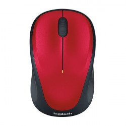 Logitech M235 myš, Bezdrátová USB, Optická, 1000 dpi, Černá-červená ( 910-002496 )