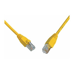 SOLARIX patch kabel CAT5E SFTP PVC 0,5m žlutý