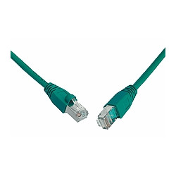 SOLARIX patch kabel CAT5E SFTP PVC 0,5m zelený snag-proof