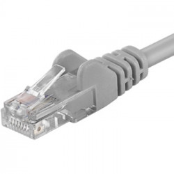 PremiumCord Patch kabel UTP RJ45-RJ45 CAT6 10m šedá