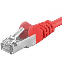 Premiumcord Patch kabel CAT6a S-FTP, RJ45-RJ45, AWG 26 7 1,5m, červená