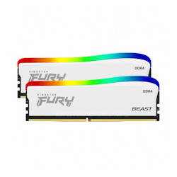 Kingston FURY Beast White DDR4 16GB 3600MHz CL17 2x8GB RGB White