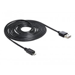 Delock EASY-USB - Kabel USB - Micro USB typ B (M) do USB (M) - 3 m - černá