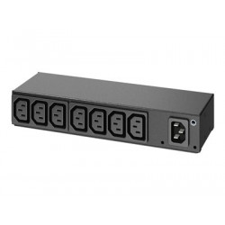 APC Basic Rack PDU AP6015A - Rozvodná jednotka PDU (k montáži na regál) - AC 100 120 200 208 230 240 V - vstup: IEC 60320 C14 - výstupní konektory: 8 (IEC 60320 C13) - 1U - černá - pro P N: SMTL1000RMI2UC, SMX1000C, SMX1500RM2UC, SMX1500RM2UCNC, SMX750C, SMX750CNC