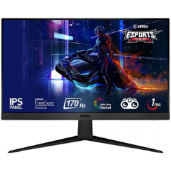 MSI Gaming monitor G2412, 24" 1920 x 1080 FHD IPS 170Hz 1ms 1100:1 250cd m2 2xHDMI DP