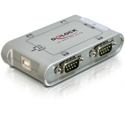 Delock konvertor USB- 4xCOM DB9, industrial