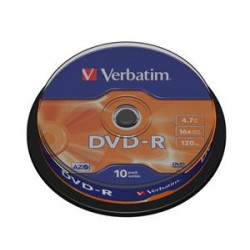 VERBATIM DVD-R AZO 4,7GB, 16x, spindle 10 ks