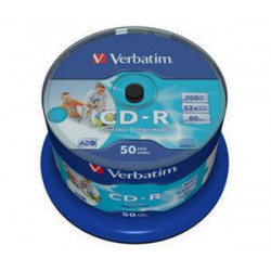 VERBATIM CD-R AZO 700MB, 52x, printable, spindle 50 ks