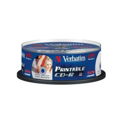 VERBATIM CD-R 80 52x PRINT. spindl 25pck BAL