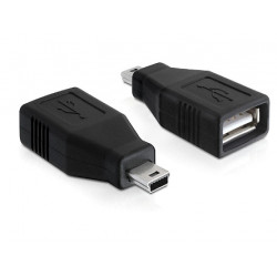 Delock Adaptér USB 2.0 Samice  USB mini konektor SAMEC