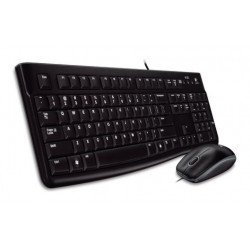 Logitech klávesnice s myší Desktop MK120, CZ SK, USB, černá