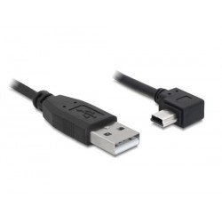 Delock kabel USB 2.0 A-samec  USB mini-B 5-pin samec pravoůhlý, 2 metry