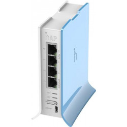 MikroTik RB941-2nD-TC, hAP-Lite, 650Mhz CPU, 32MB RAM, 4xLAN, 2.4Ghz 802b g n, ROS L4, case, PSU