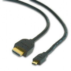 Kabel CABLEXPERT HDMI-HDMI micro 4,5m, 1.3, M M stíněný, zlacené kontakty, černý